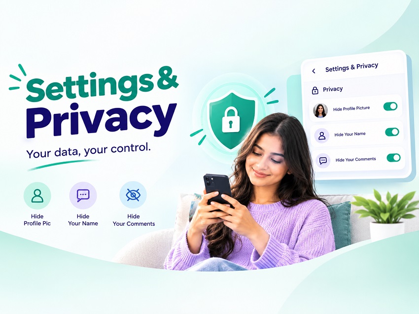 A resident reviewing their LIVZO privacy settings